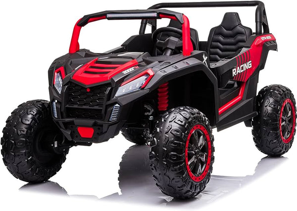 Monster UTV Touch Screen TV , Upgraded 24V 14AH EVA Rubber Tires Leather Seat 4 x 4 Build shopping cart 8 items minimum Text Alex for details 7143504838