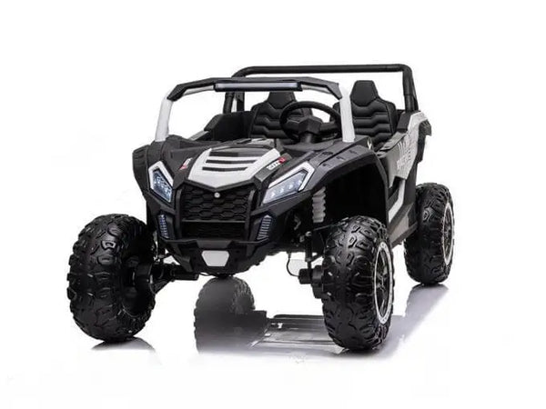 Monster UTV Ages 1-10 Touch Screen TV , Upgraded 24V 14AH EVA Rubber Tires Leather Seat 4 x 4 white Build shopping cart 8 items minimum Text Alex for details 7143504838